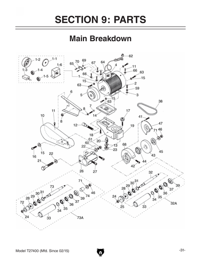 Part Diagram for T27400