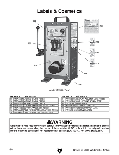 Part Diagram for T27556
