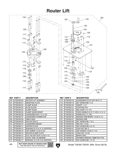 Part Diagram for T28781