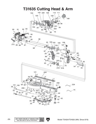 Part Diagram for T31634