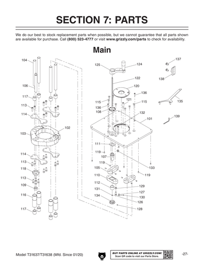 Part Diagram for T31637