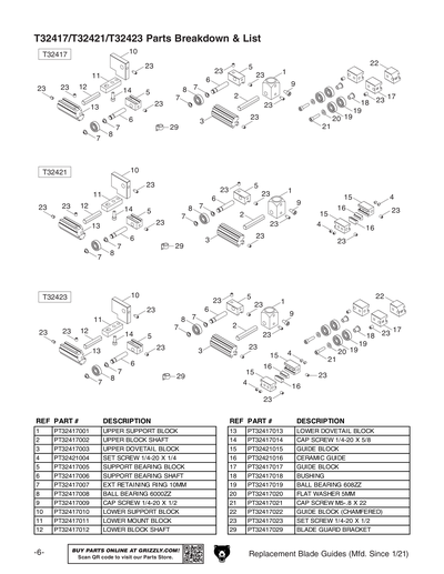 Part Diagram for T32421