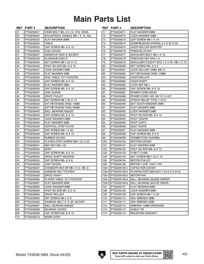Part Diagram for T33256