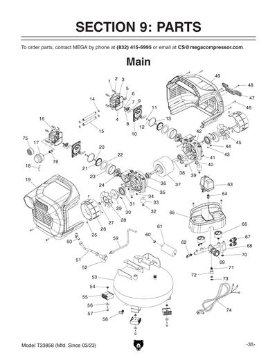 Part Diagram for T33858