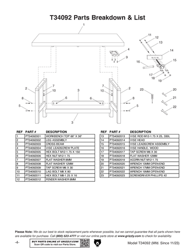 Part Diagram for T34092