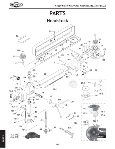 Part Diagram for W1669