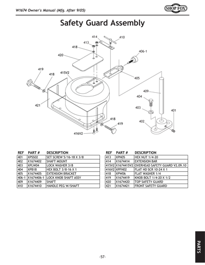 Part Diagram for W1674