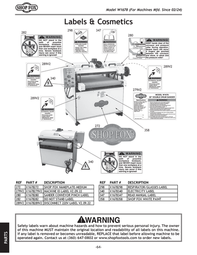 Part Diagram for W1678