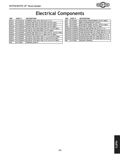 Part Diagram for W1773