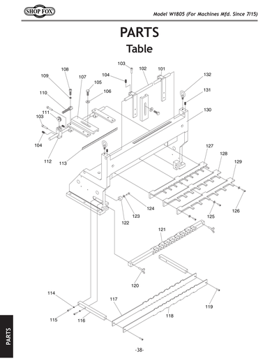 Part Diagram for W1805