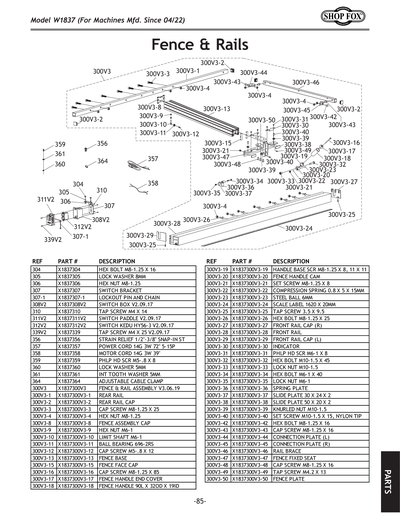 Part Diagram for W1837