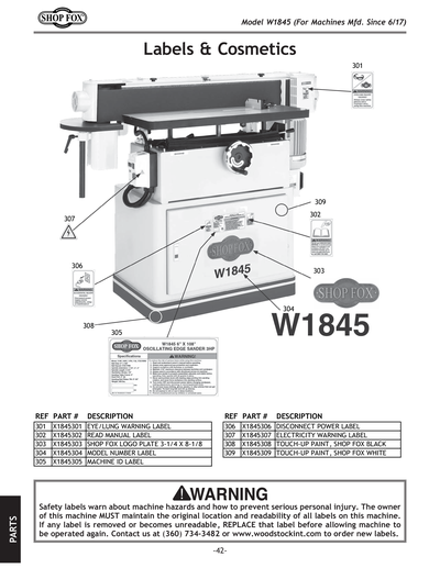 Part Diagram for W1845
