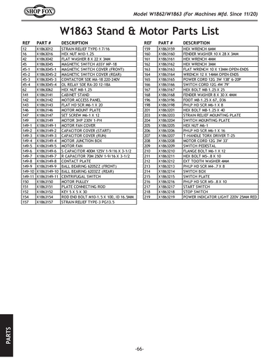 Part Diagram for W1863