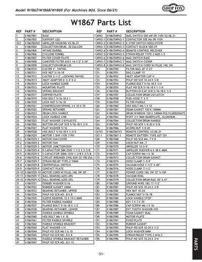 Part Diagram for W1868