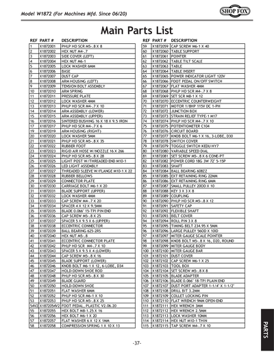 Part Diagram for W1872