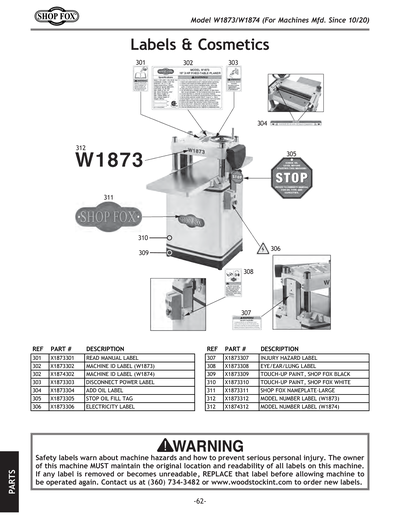 Part Diagram for W1874