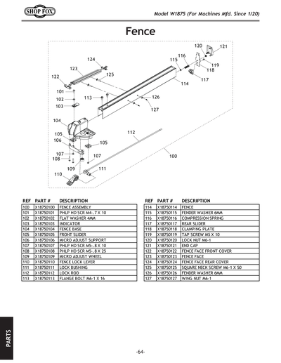 Part Diagram for W1875