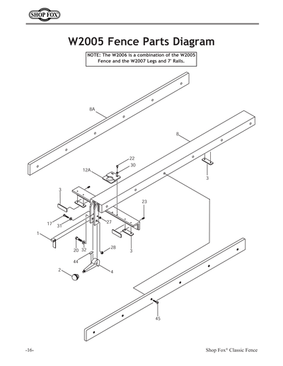 Part Diagram for W2006