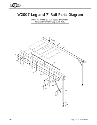 Part Diagram for W2007