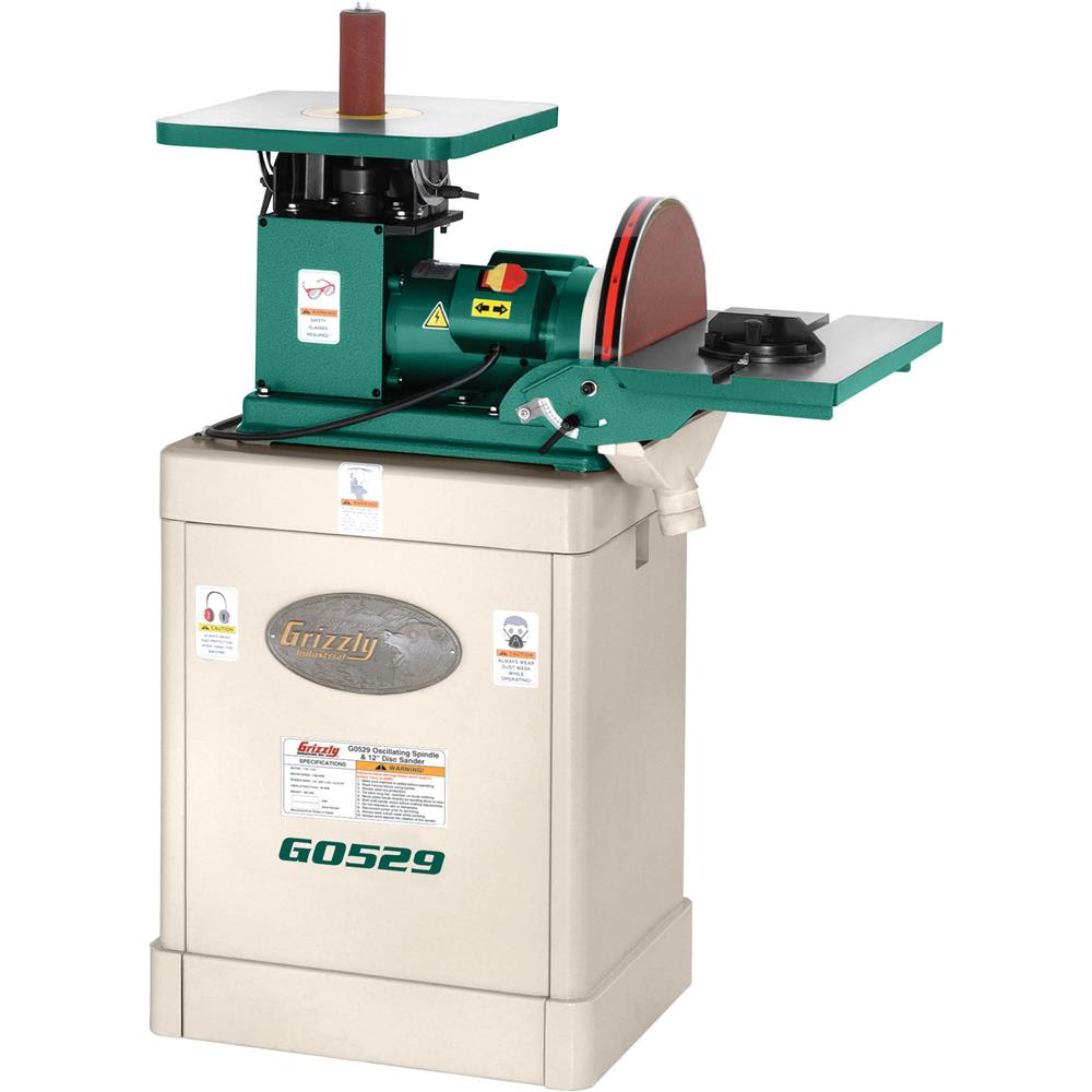Grizzly G0529 - 1 HP Oscillating Spindle / 12