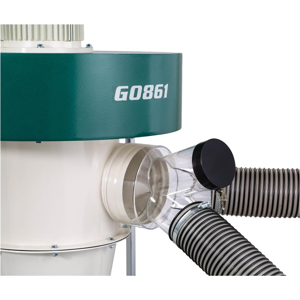 2 HP Portable Cyclone Dust Collector Grizzly Industrial