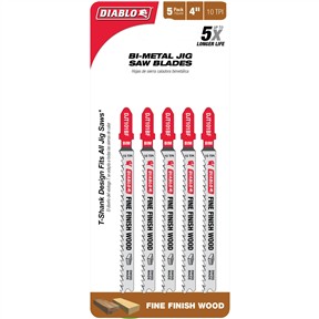 Wood Bi-Metal Jigsaw Blade, 5 Pk.