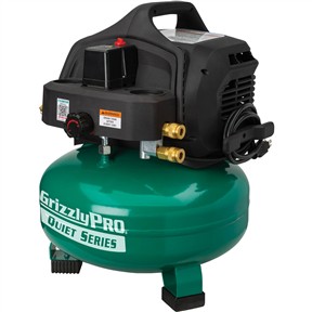 6 Gal Twin-Cylinder Oil Free Pancake Compressor