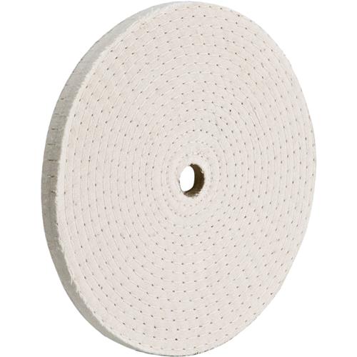 Image for Woodstock D2497 - 5" x 30 Ply x 1/2" Spiral Sewn Buff Wheel, 5,000 RPM