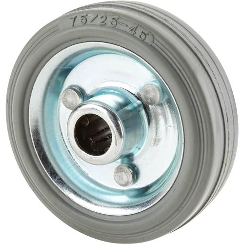 Image for Steelex D2643 - 3" Gray Rubber Wheel