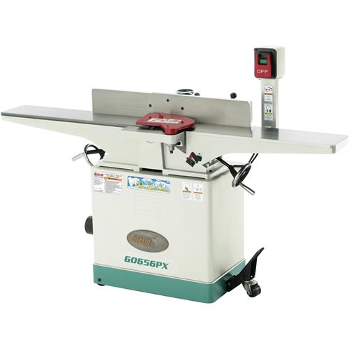 Image for Grizzly G0656PX - 8" x 72" Jointer with Spiral Cutterhead and Mobile Base, Polar Bear Series