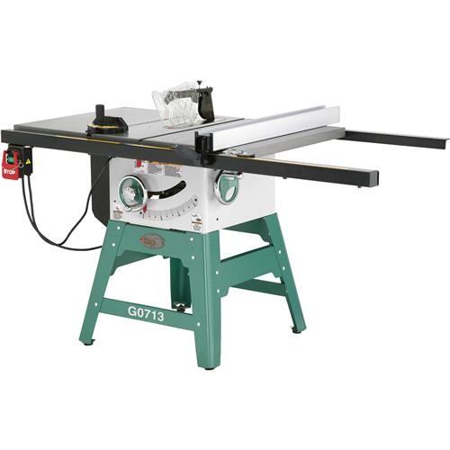 Image for Grizzly G0713 - 10" 1-3/4 HP Left-Tilting Contractor Style Table Saw with Riving Knife