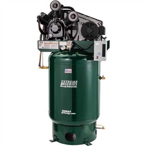 Image for Grizzly G0943 - 120-Gallon 10 HP Extreme Series Air Compressor