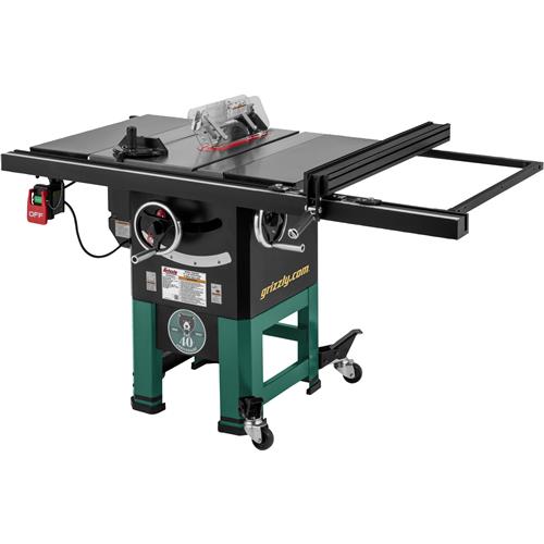 Image for Grizzly G0962A40 - 10" 2 HP Open-Stand Hybrid Table Saw - 40th Anniversary Edition