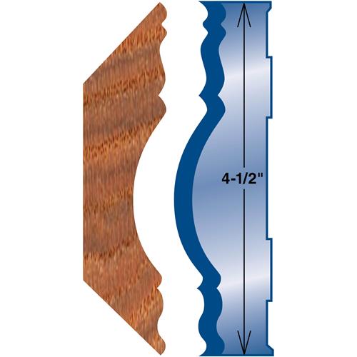 Image for Grizzly G4537 - Moulding Knife - Crown Mould