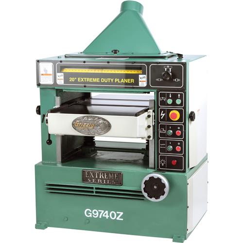 Image for Grizzly G9740Z - 20" 7-1/2 HP 3-Phase Planer w/ Spiral Cutterhead