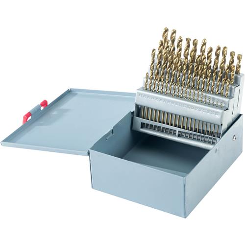 Image for Grizzly G9754 - TiN Coated Drill Bit Set - 1-60 Bit Set