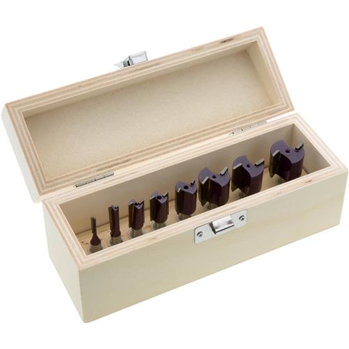 Image for Grizzly H5532 - Deluxe Straight Bit 8 Pc. Set, 1/4" Shank