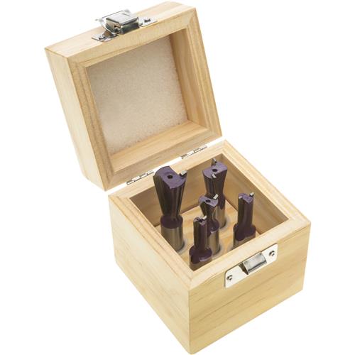 Image for Grizzly H5574 - Dovetail Bit 5 pc. Set 1/2" Shank