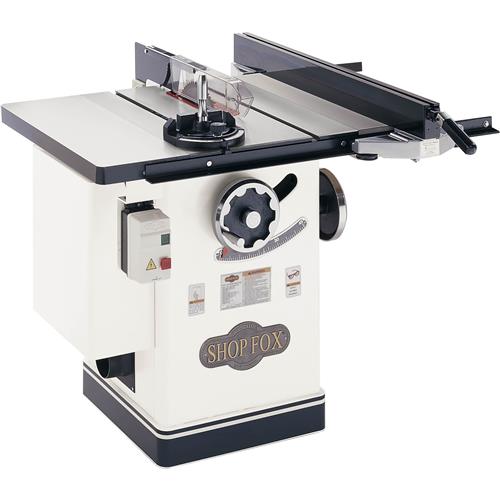 Image for Shop Fox T21851 - 3 HP 10" Left Tilt Cabinet Saw with Original Fence & Rails