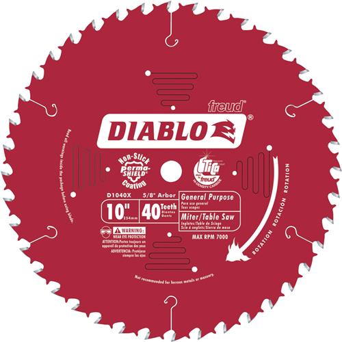 Image for Diablo T24436 - 10" x 5/8" 40t ATB General Purpose Saw Blade