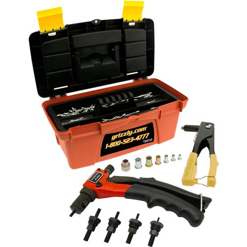 Image for Grizzly T26722 - Master Hand Riveter Kit with Storage Case