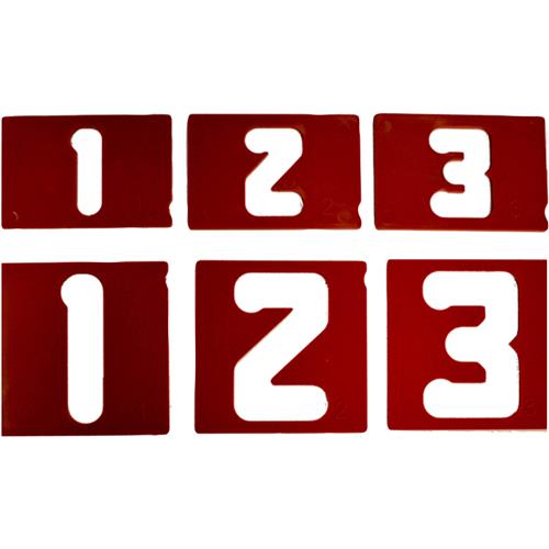 Image for Milescraft T27992 - 1.5" and 2.5" Vertical Number Template Set