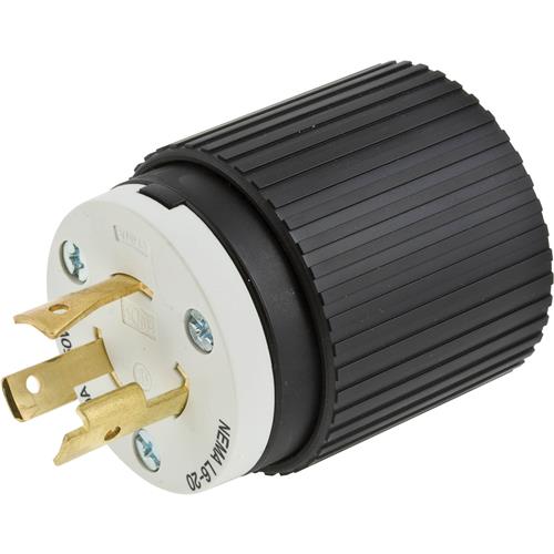 Image for Hubbell T28417 - 20 Amp 250V NEMA L6-20 Single-Phase Twist Lock Plug