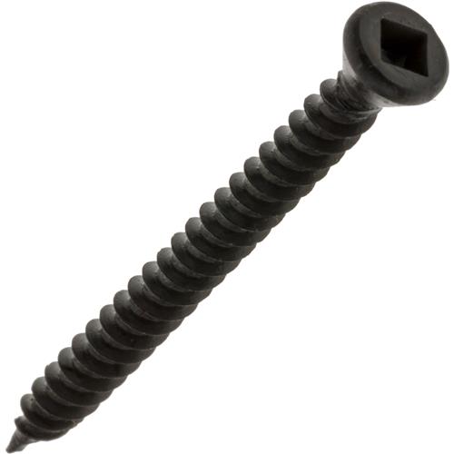 Image for Minerallac T28847 - #6 x 1-5/8" #1 Bit Black Square Drive Trim Head Wood Screw, 100 pc.