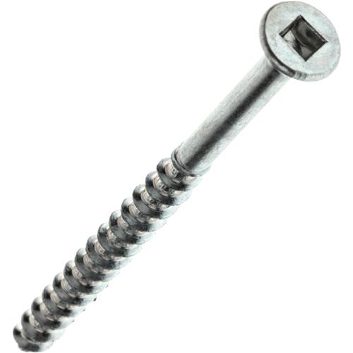 Image for Minerallac T28862 - #8 x 2-1/2" #2 Bit Zinc Square Drive Deep Thread Flat Head Particle Board Screw, 100 pc.