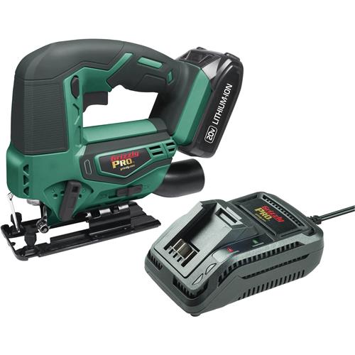 Image for Grizzly PRO T30295X1 - 20V Jigsaw Kit with 2.0Ah Li-Ion Battery & Charger