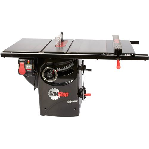 Image for SawStop T30407 - 10" 3 HP 230V Professional Table Saw with 30" Premium Fence Assembly