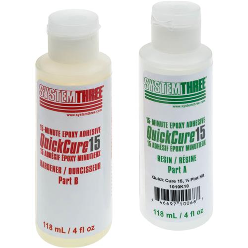 Image for System Three T30579 - Quick Cure 15-Minute Epoxy Adhesive Kit, 8 oz.