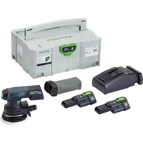 Image for Festool T31564 - ETSC 125 18V Brushless Hybrid Cordless 5" Sander Bluetooth 3.1Ah PLUS