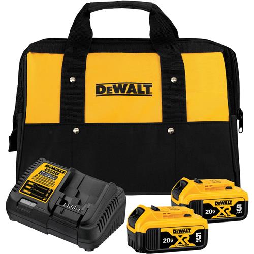 Image for DeWalt T31599 - 20V MAX Li-Ion Battery 2-Pack (5.0 Ah) Bare Tool Starter Kit